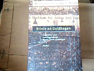 <b>Goldhagen, Daniel Jonah.</b><br />Briefe an Goldhagen