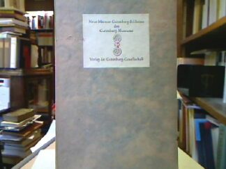 <b>Tronnier, Adolph.</b><br />Vier neue Gutenberg-Bildnisse des Gutenberg-Museums.