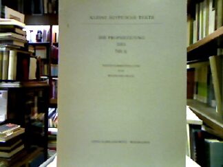 <b>Helck, Wolfgang [Hrsg.].</b><br />Die Prophezeiung des Nfr. tj.