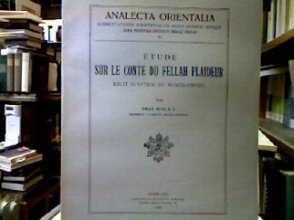 <b>Suys, Émile.</b><br />Étude sur le conte du fellah plaideur.