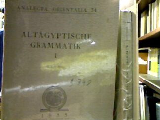<b>Edel, Elmar.</b><br />Altägyptische Grammatik. 2 Bände / Register der Zitate. Bearbeitet von Rolf Gundlach u. Barbara Schwarzkopf. 1 Bd. (Insgesamt 3 Bände, komplett). [durchgehend mit FARBANSTREICHUNGEN].