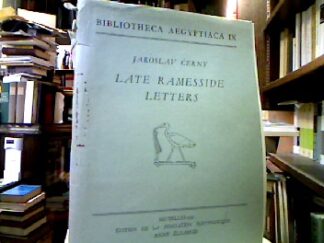 <b>Cerny, Jaroslav.</b><br />Late Ramesside letters.