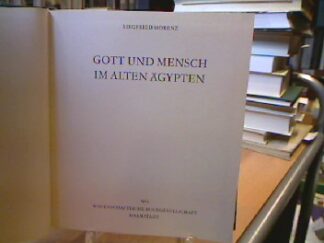 <b>Morenz, Siegfried.</b><br />Gott und Mensch im Alten Ägypten.