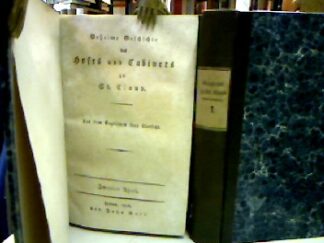 <b>[Goldschmith, L.] [anonym].</b><br />Geheime Geschichte des Hofes und Cabinets zu St. Cloud.