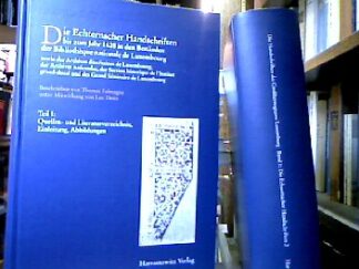 <b>Falmagne, Thomas [Beschr.] und Luc [Mitw.] Deitz.</b><br />Die Echternacher Handschriften bis zum Jahr 1628 in den Beständen der Bibliothèque nationale de Luxembourg sowie Archives diocésaines de Luxembourg, der Archives nationalse, der Section historique de l` Institut grand-ducal und des Grand Séminaire de Luxembourg.