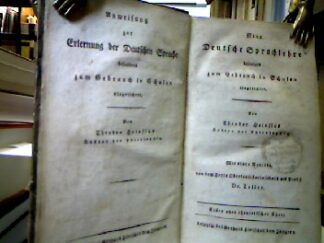 <b>Heinsius.</b><br />Neue Deutsche Sprachlehre besonders zum Gebrauch in Schulen eingerichtet.