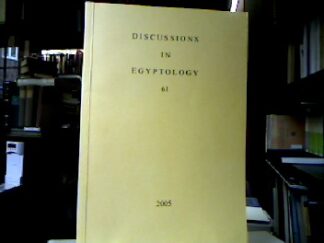 <b>Nibbi, Alessandra [Ed.].</b><br />Discussions in Egyptology.