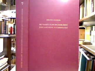 <b>Borger, Hugo und Friedrich Wilhelm Oediger.</b><br />Beiträge zur Frühgeschichte des Xantener Viktorstiftes.