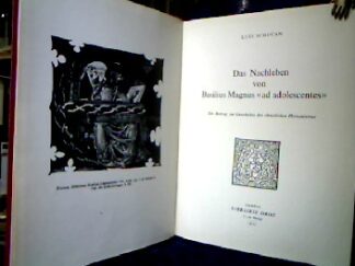 <b>Schucan, Luzi.</b><br />Das Nachleben von Basilius Magnus "ad adolescentes" : Ein Beitrag zur Geschichte des christlichen Humanismus.