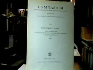 <b>Landesinstitut für den altsprachlichen Unterricht Nordrhein-Westfalen in Köln [Hrsg.].</b><br />Gymnasium : Zeitschrift für Kultur der Antike und humanistische Bildung, Heft 4.