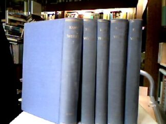 <b>Kant, Immanuel.</b><br />Werke in sechs Bänden. [Bd. 6 FEHLT].