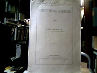 <b>Leeuwen, J.van.</b><br />Commentaiones Homericae.
