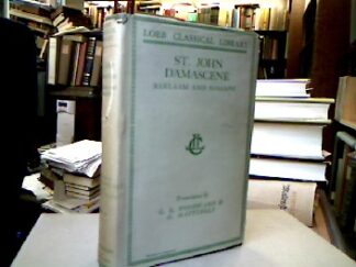 <b>Johannes von Damaskus.</b><br />St. John Damascene : Barlaam and Ioasaph (Loeb Classical Library).