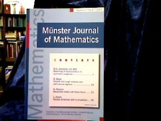 <b>Kramer (Editor)., Linus.</b><br />Münster Journal of Mathematics.