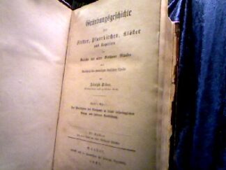 <b>Tibus, Adolf ( Joseph Cornelius).</b><br />Gründungsgeschichte der Stifter, Pfarrkirchen, Klöster und Kapellen im Bereiche des alten Bisthums Münster mit Ausschluß des ehemaligen friesischen Theils. Teil 1: Die vom h. Liudger gegründeten Kirchen, Heft 1-7 (= alles Erschienene)