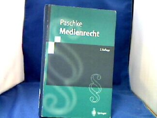 <b>Paschke, Marian.</b><br />Medienrecht.