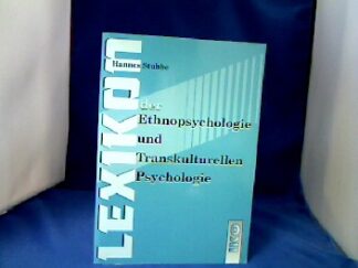 <b>Stubbe, Hannes.</b><br />Lexikon der Ethnopsychologie und transkulturellen Psychologie.