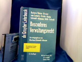 <b>Schmidt-Aßmann (Hrsg.), Eberhard.</b><br />Besonderes Verwaltungsrecht. Mit Jura-Kartei auf CD-ROM. Edition 2005.