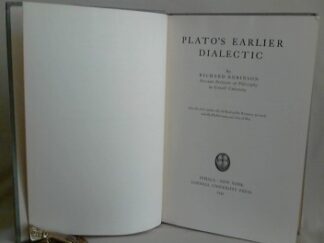 <b>Robinson, Richard.</b><br />Plato`s Earlier Dialectic.