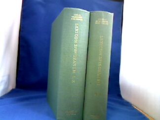 <b>Spinoza.</b><br />Lexicon Spinozanum. Ed. von Emilia Giancotti Boscherini. Lateinisch mit Englisch-Italienischer Einleitung. 2 Bände: Bd. 1: A-K. Bd. 2: L-Z.