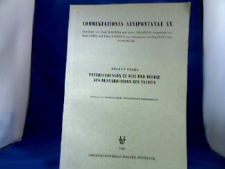 <b>Gugel, Helmut.</b><br />Untersuchungen zu Stil und Aufbau des Rednerdialogs des Tacitus.