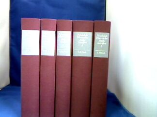 <b>Nietzsche, Friedrich.</b><br />Frühe Schriften. 5 Bände. Hrsg. von Hans-Joachim Mette und Karl Schlechta. Fotomechanischer Nachdruck der Ausgabe: Friedrich Nietzsche, Werke und Briefe. Historisch-kritische Gesamtausgabe, München Beck, 1933-40.