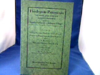 <b>Tertullian und Irenäus.</b><br />Quinti Septimii Florentii Tertulliani Librum de Praecriptione Haereticorum addito S. Irenaei Adversus Haereses libro III, 3-4 post Gerardum Rauschen iterum recensuit Josefus Martin.