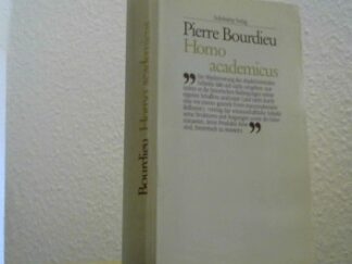<b>Bourdieu, Pierre.</b><br />Homo academicus. Übersetzt von Bernd Schwibs.