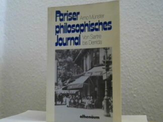 <b>Münster, Arno.</b><br />Pariser philosophisches Journal.
