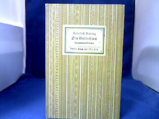 <b>Binding, Rudolf G.</b><br />Die Geliebten. Gedichte.
