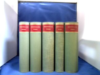 <b>Schopenhauer, Arthur.</b><br />Sämtliche Werke. 5 Bände. Textkritisch bearb. und hrsg. von Wolfgang Freiherr von Löhneysen.