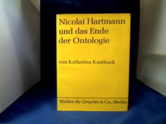 <b>Kanthack, Katharina.</b><br />Nicolai Hartmann und das Ende der Ontologie.