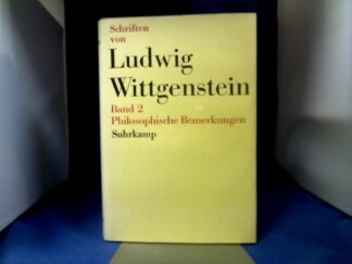 <b>Wittgenstein, Ludwig.</b><br />Schriften Band 2: Philosophische Bemerkungen.