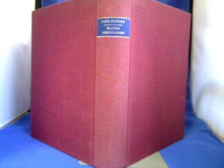 <b>Natorp, Paul.</b><br />Platos Ideenlehre.