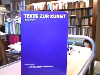 <b>Texte zur Kunst.</b><br />Texte  zur Kunst.