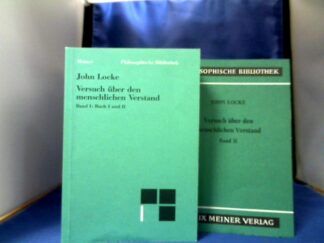 <b>Locke, John.</b><br />Über den menschlichen Verstend. 4 Bücher in 2 Bänden. Übersetzt von Carl Winckler.