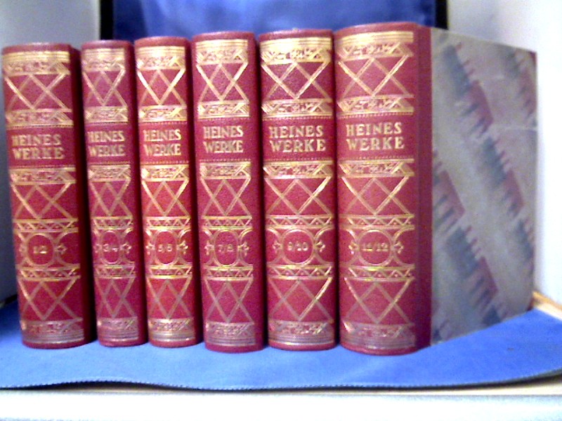 <b>Heine, Heinrich.</b><br />Werke in 12 Bänden in 6 Bde. gebunden. Hrsg. von Ewald A. Boucke.