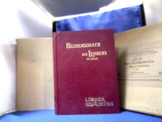 <b>Lobsien, Marx.</b><br />Das Gedächtnis. Eine übersichtliche Darstellung der Ergebnisse der neuesten Forschungen.