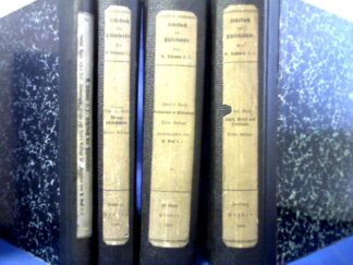 <b>Lehmen, Alfons.</b><br />Lehrbuch der Philosophie auf aristotelisch-scholastischer Grundlage zum Gebrauche an höheren Lehranstalten und zum Selbstunterricht. 3 Bände (von 4). Beigegeben ist der 1. Teil des neubearbeiteten 2. Bandes.