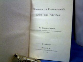 <b>Detmer, Heinrich.</b><br />Hermann von Kerssenbroch´s Leben und Schriften.