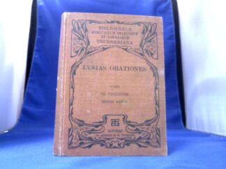 <b>Lysias.</b><br />Lysiae Orationes. Recensuit Theodorus Thalheim.