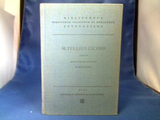 <b>Cicero, Marcus Tullius und K. Ziegler  (Ed.).</b><br />De Re Publica. Librorum sex quae Manserunt quintum recognovit K. Ziegler.