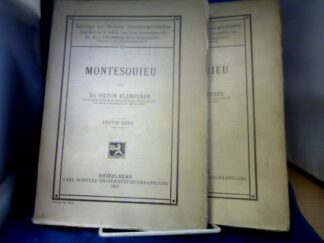 <b>Klemperer, Victor.</b><br />Montesquieu.
