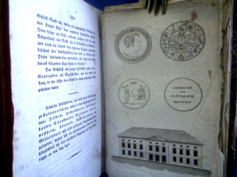 <b>Eckermann, Johann Peter und Johann Wolfgang von Goethe.</b><br />Weimars Jubelfest am 3ten September 1825. Erste (und zwyte) Abtheilung. In einem Band. Mit 6 (von 8) Kupfertafeln. – Bild 3