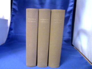 <b>Nietzsche, Friedrich.</b><br />Werke in 3 Bänden. Hrsg. von Karl Schlechta.