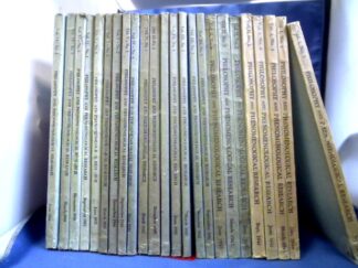 <b>Farber  (Ed.), Marvin.</b><br />Philosophy and Phenomenological Research. A Quartery Journal. Volume I - VI. = 6 Jahrgänge von 1940- 1946 in zus. 24 Heften.