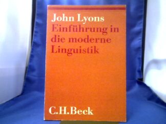 <b>Lyons, John (Verfasser).</b><br />Einführung in die moderne Linguistik.