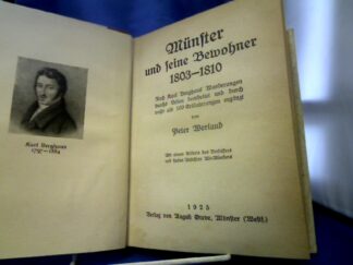 <b>Werland, Peter.</b><br />Münster und seine Bewohner 1803-1810.