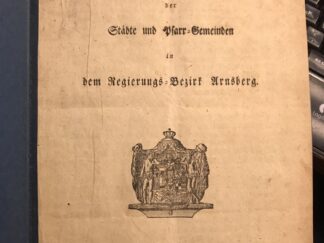 <p class="headtitle">Chroniken</p><b></b><br />Anweisung zur Anfertigung des Chroniken der Städte und Pfarr-Gemeinden im Regierungs-Bezirk Arnsberg.
