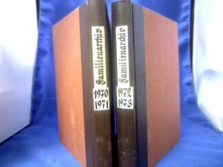 <b></b><br />Altpreußische Geschlechterkunde. Familenarchiv. Blätter des Vereins für Familienforschung in Ost- und Westpreußen, Band 4 + 5 = 2 Bände.